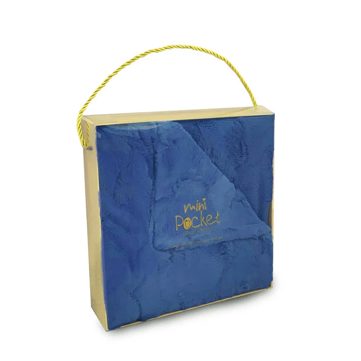 Mini Pocket Faux Fur Royal Blanket in Gift Box -