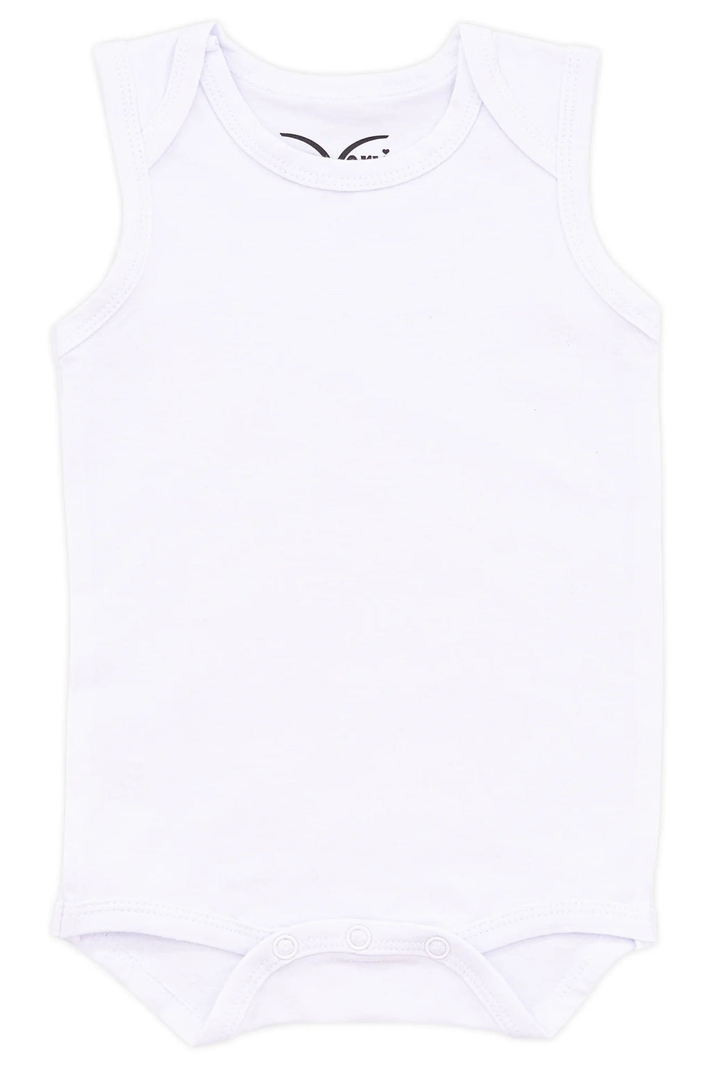 Covery White Sleeveless Onesie - 3 Pack -