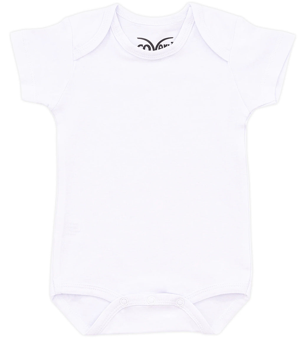 Covery White Short Sleeve Onesie - 3 Pack -