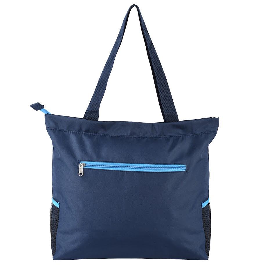 Abstract Swim Handbag - Faux Leather -