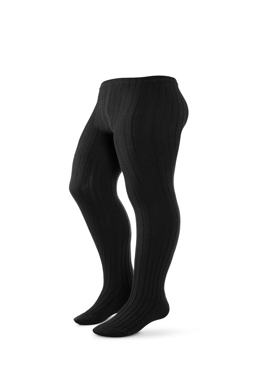 Zubii Wide Ribbed Cotton Tights -