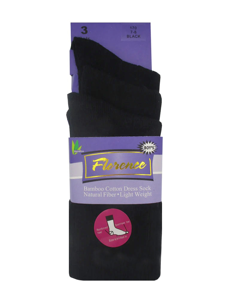 Florence Boys Bamboo Socks - 3 Pack - 170 -
