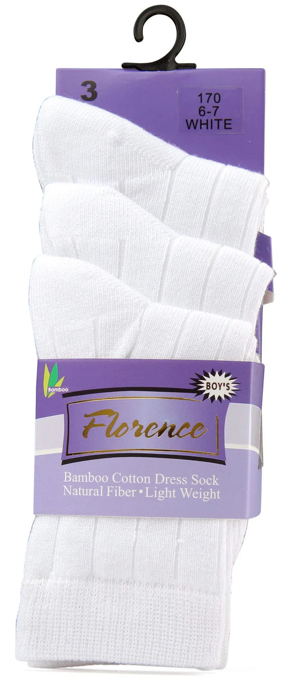 Florence Boys Bamboo Socks - 3 Pack - 170 -