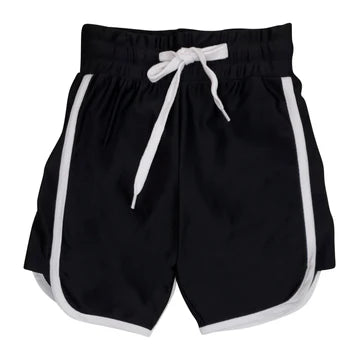 Jolie Enfants Boys Swim Shorts - Black Logo - S1225 -