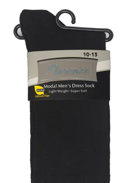 Florence Mens Modal Flat Knit Dress Socks - Light Weight - 215 -