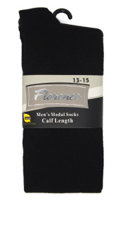 Florence Mens Modal Mid-Calf Dress Socks - Flat Knit - 218 -