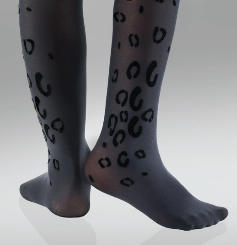 Serlei Girls Tights - Velvet Leopard Design - 229 -