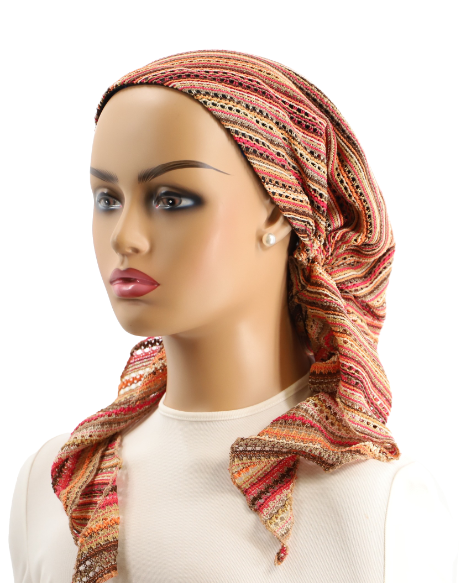 Ahead Headwear Knitted Bohemian Pre-tied Headscarf - 2514 - SS25 -