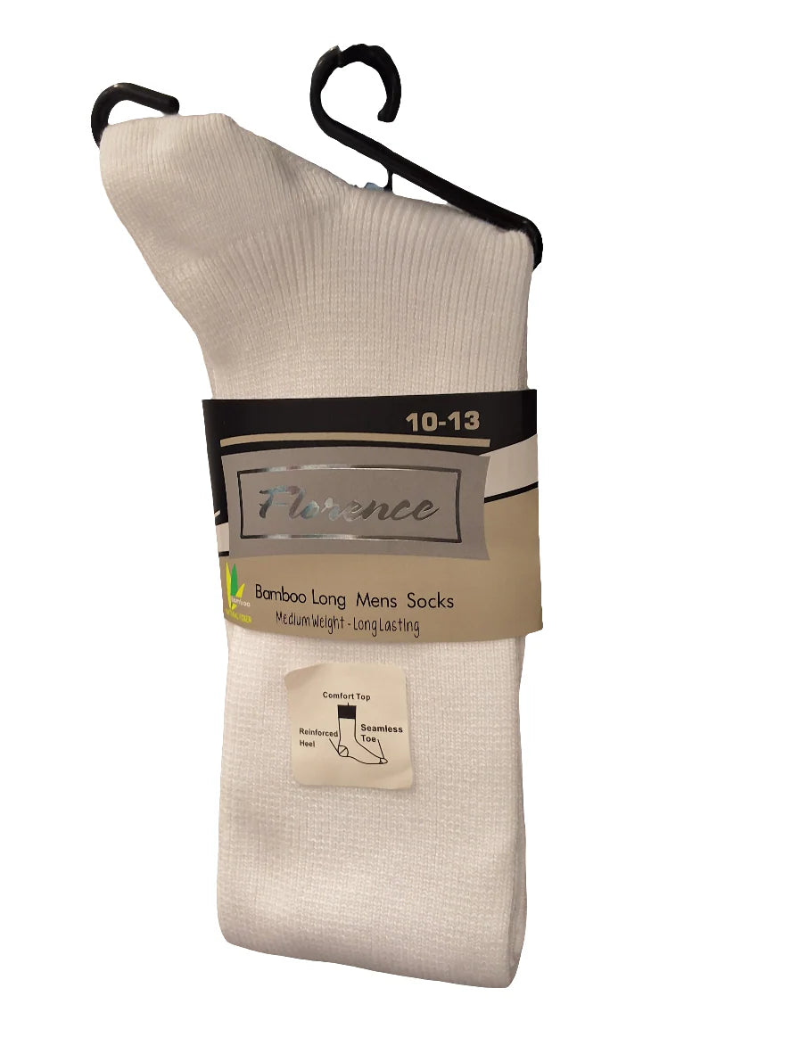 Florence Mens Bamboo Long Socks - Medium Weight - 265 -
