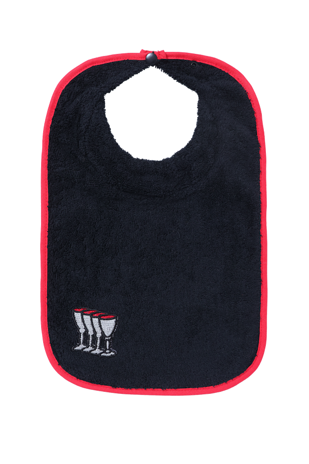 Abstract Waterproof Bib w/ Snaps -