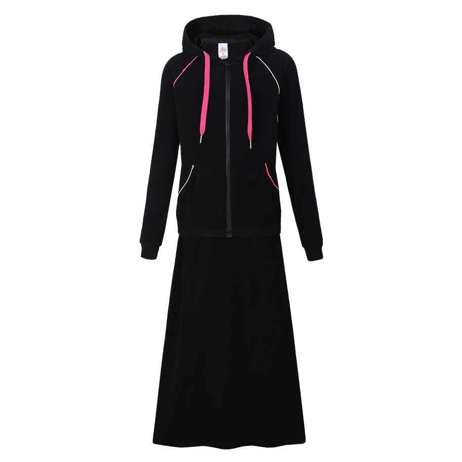 Landskid Girls 2 Piece Lightweight Neon Terry Robe -