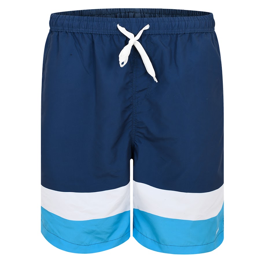 Abstract Boys Swim Pants -Navy/White w/ Aqua Swirl -