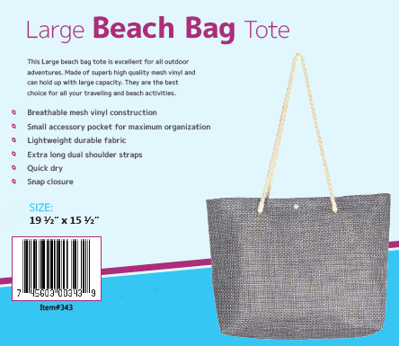 La Mart Large Beach Bag Tote -