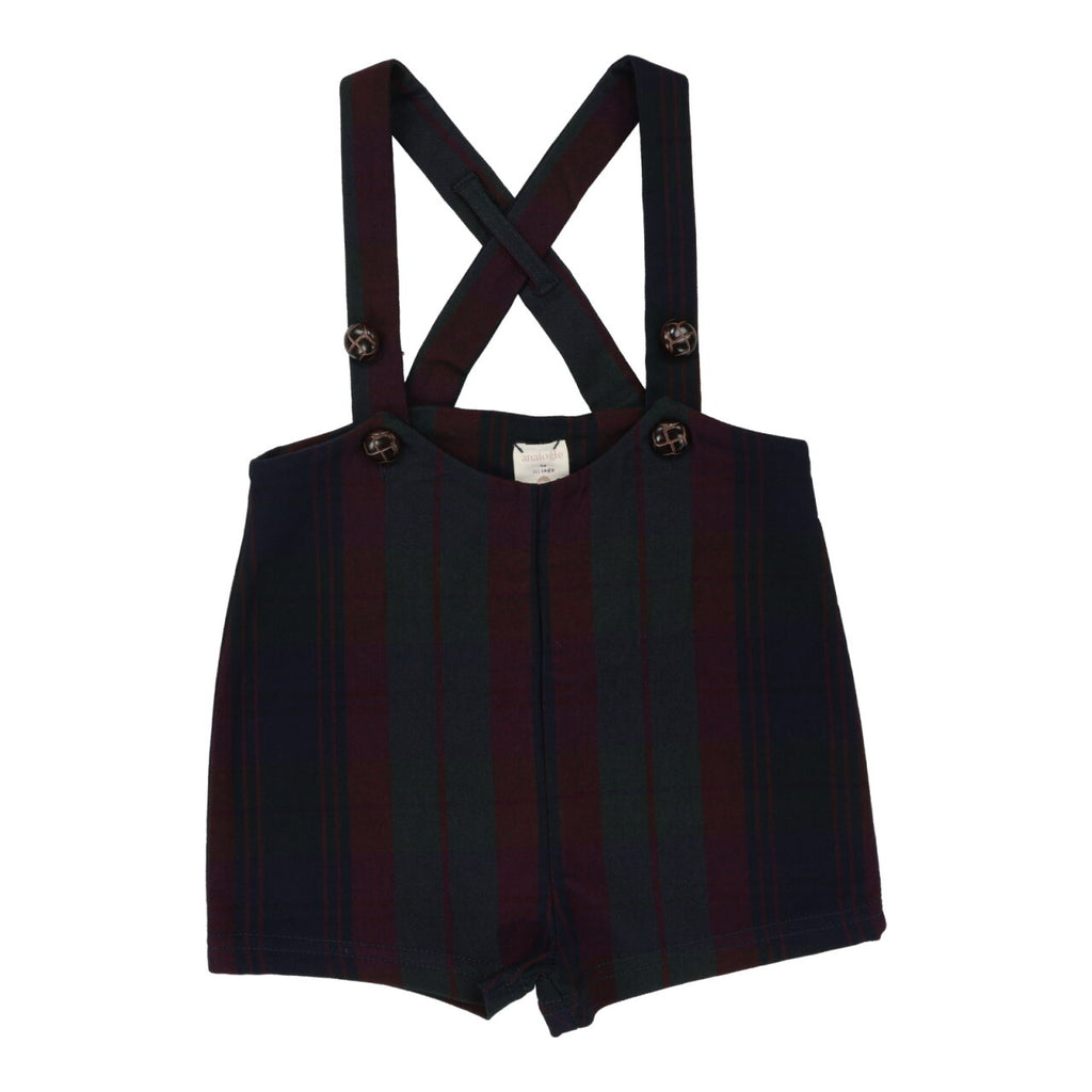 Analogie Plaid Suspender Shorts - FW24 -