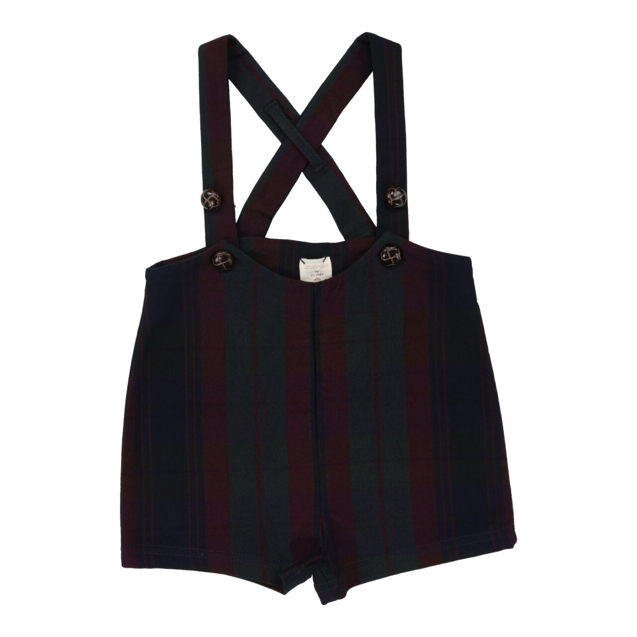 Analogie Plaid Suspender Shorts - FW24 -
