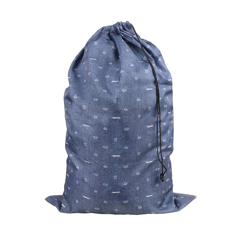 Abstract Poly Cotton Printed Denim Laundry Bag - 24"x36"