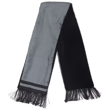 Lucci Mens Silk & Faux Fur Scarf -