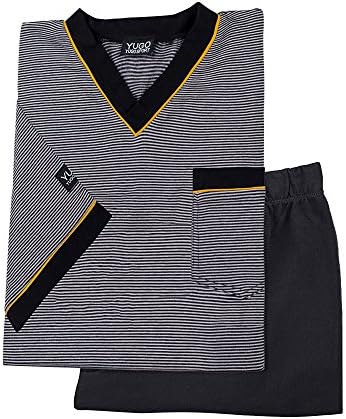 Yugo Sport V-Neck Knit Pajamas - Short Sleeve - 9285 -