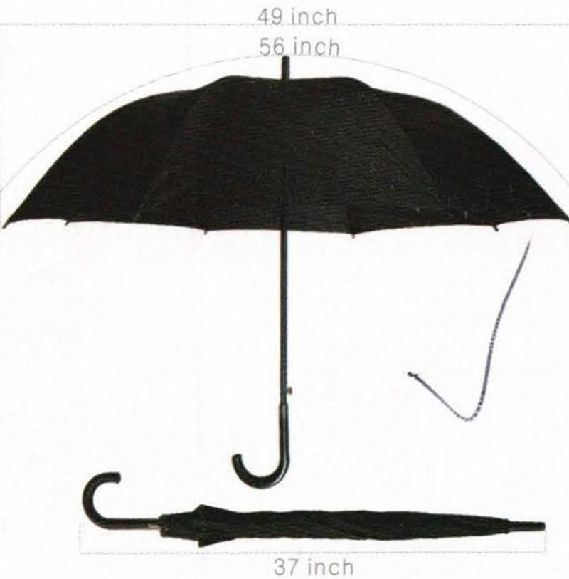 Conch 56" Jumbo Black Umbrella - 72202