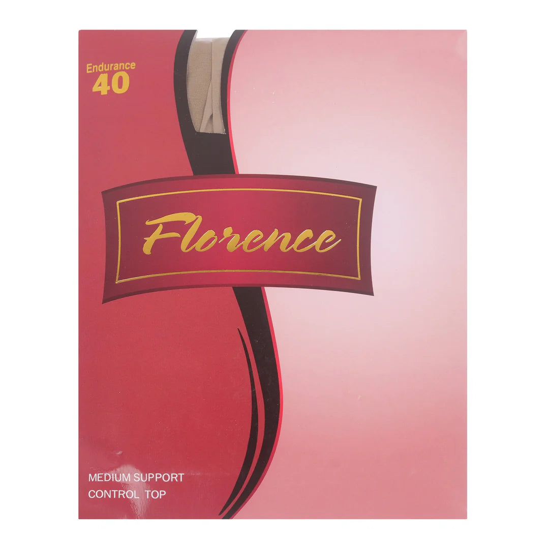 Florence Womens Medium Support Control Top Tights - 40 Denier - 780 -