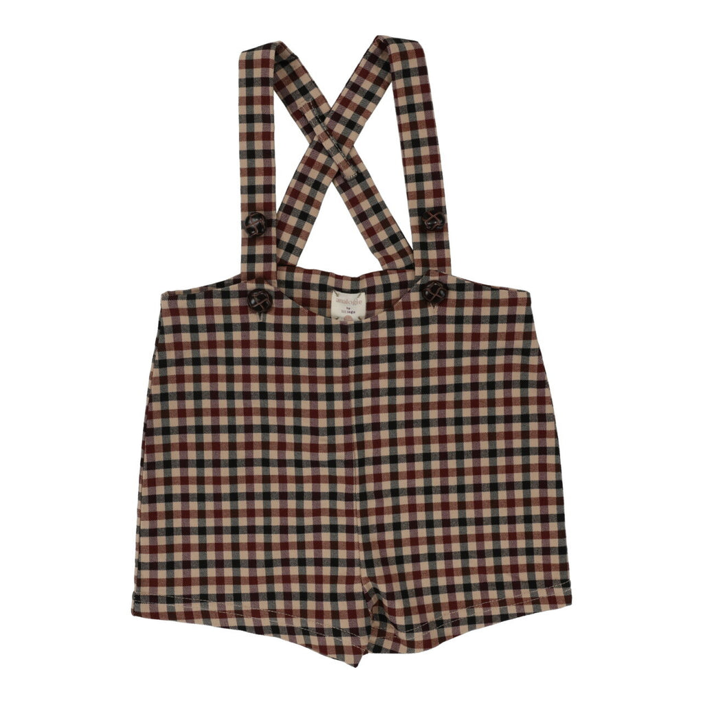 Analogie Plaid Suspender Shorts - FW24 -