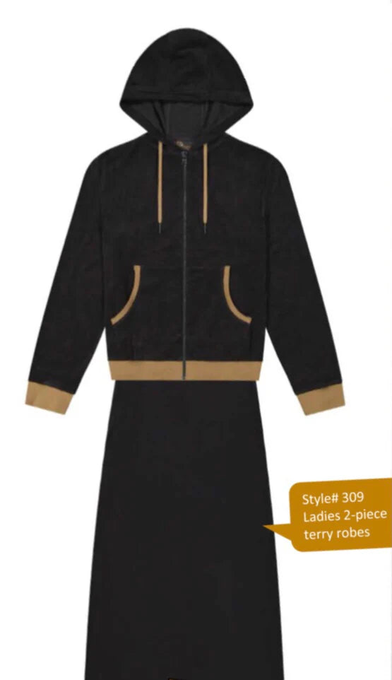 Bamford Ladies 2 Piece Terry Robe - 309 -