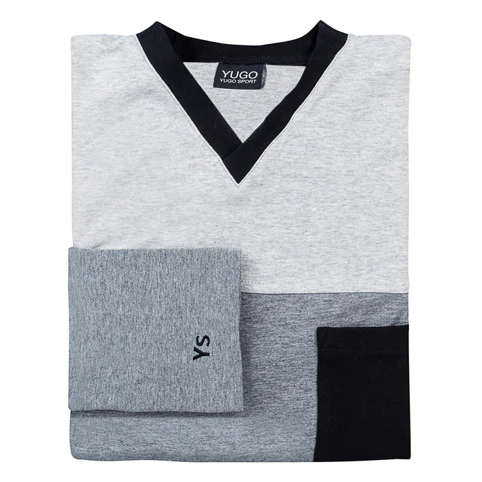 Yugo Sport V-Neck Knit Pajamas - 9195 -