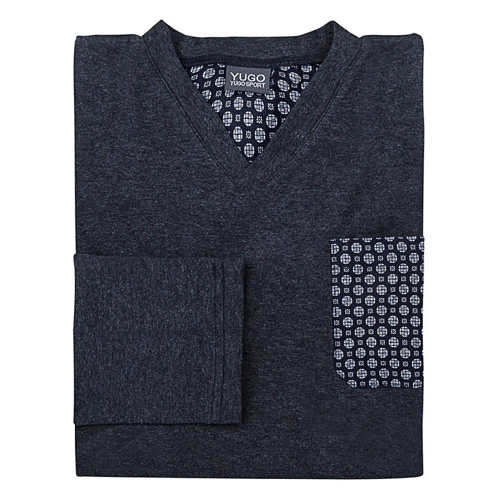 Yugo Sport V-Neck Knit Pajamas - 9244 -