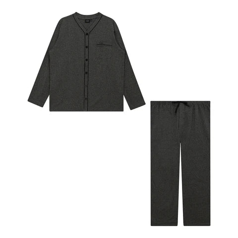 Yugo Sport Button Down Knit Pajamas - No Collar - 9374 -