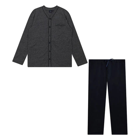 Yugo Sport Button Down Knit Pajamas - No Collar - 9374 -