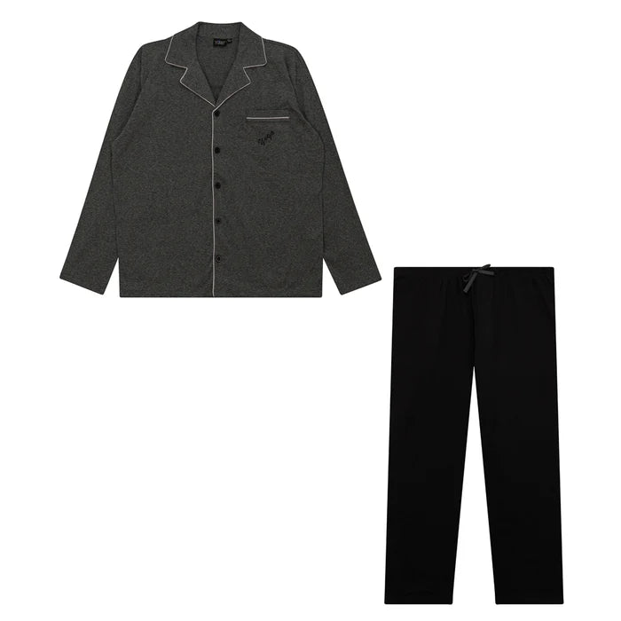 Yugo Sport Button Down Knit Pajamas - Large Collar - 9392 -
