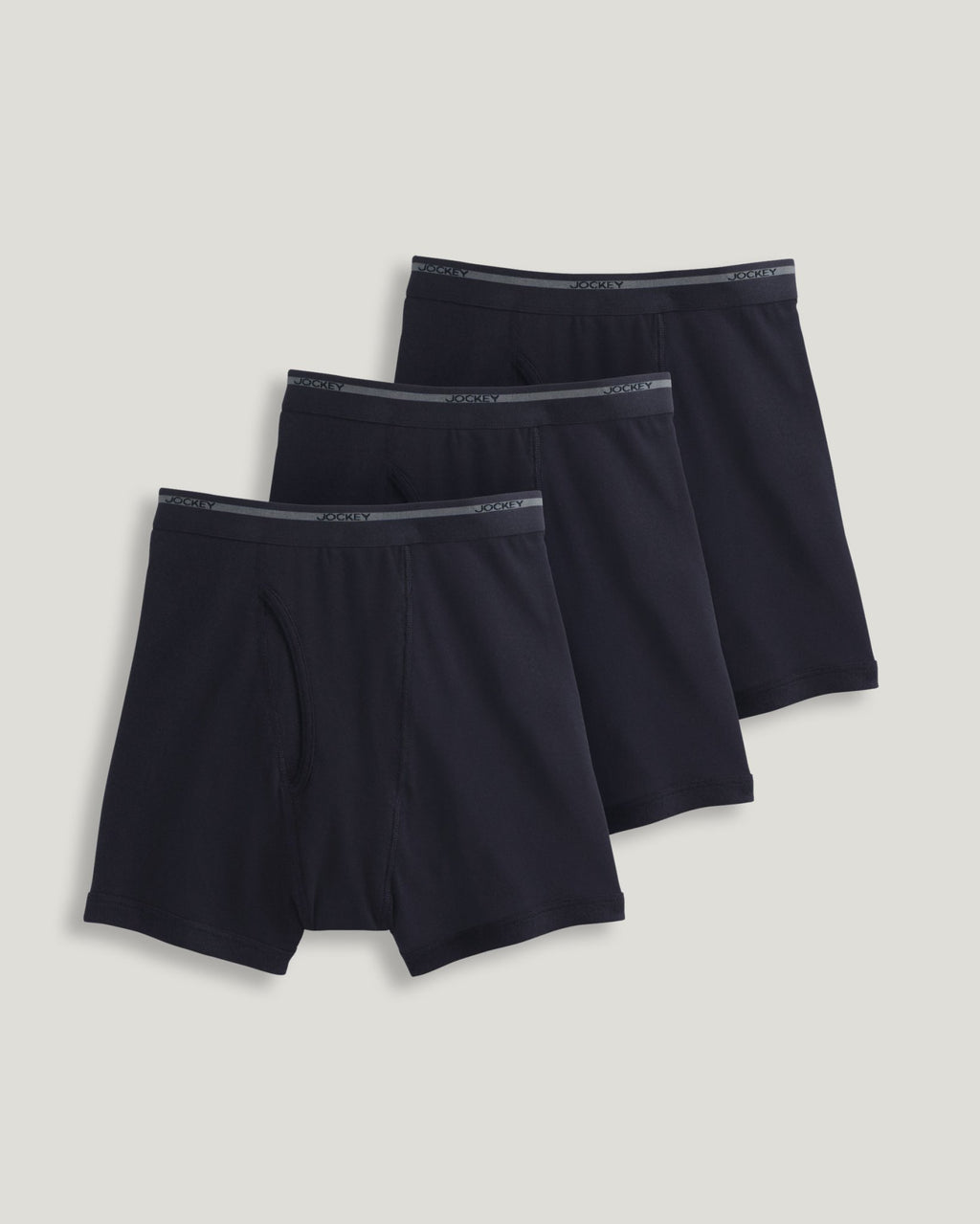 Jockey Mens Full Rise Boxer Briefs - 3 Pack - 9977 -