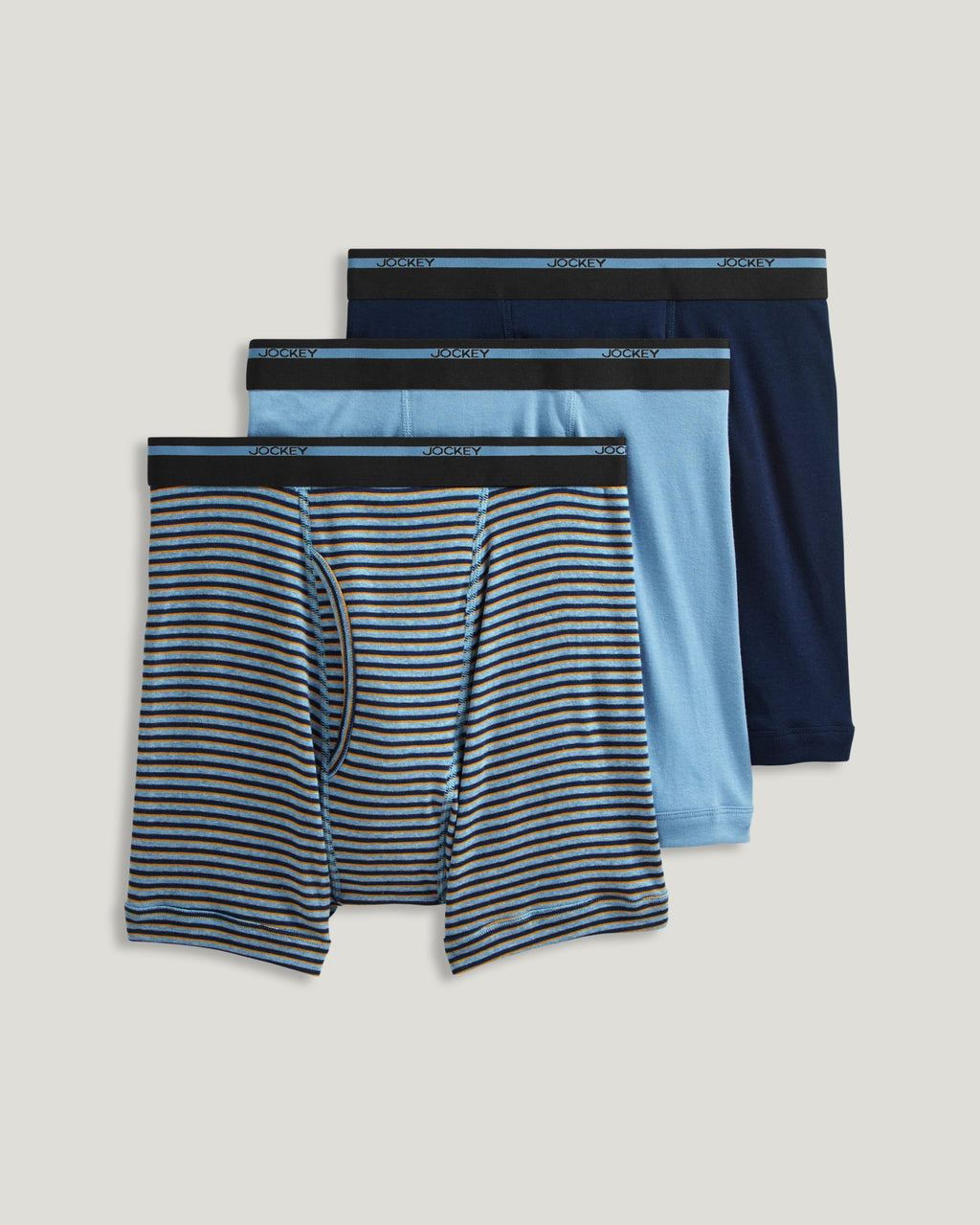 Jockey Mens Full Rise Boxer Briefs - 3 Pack - 9977 -