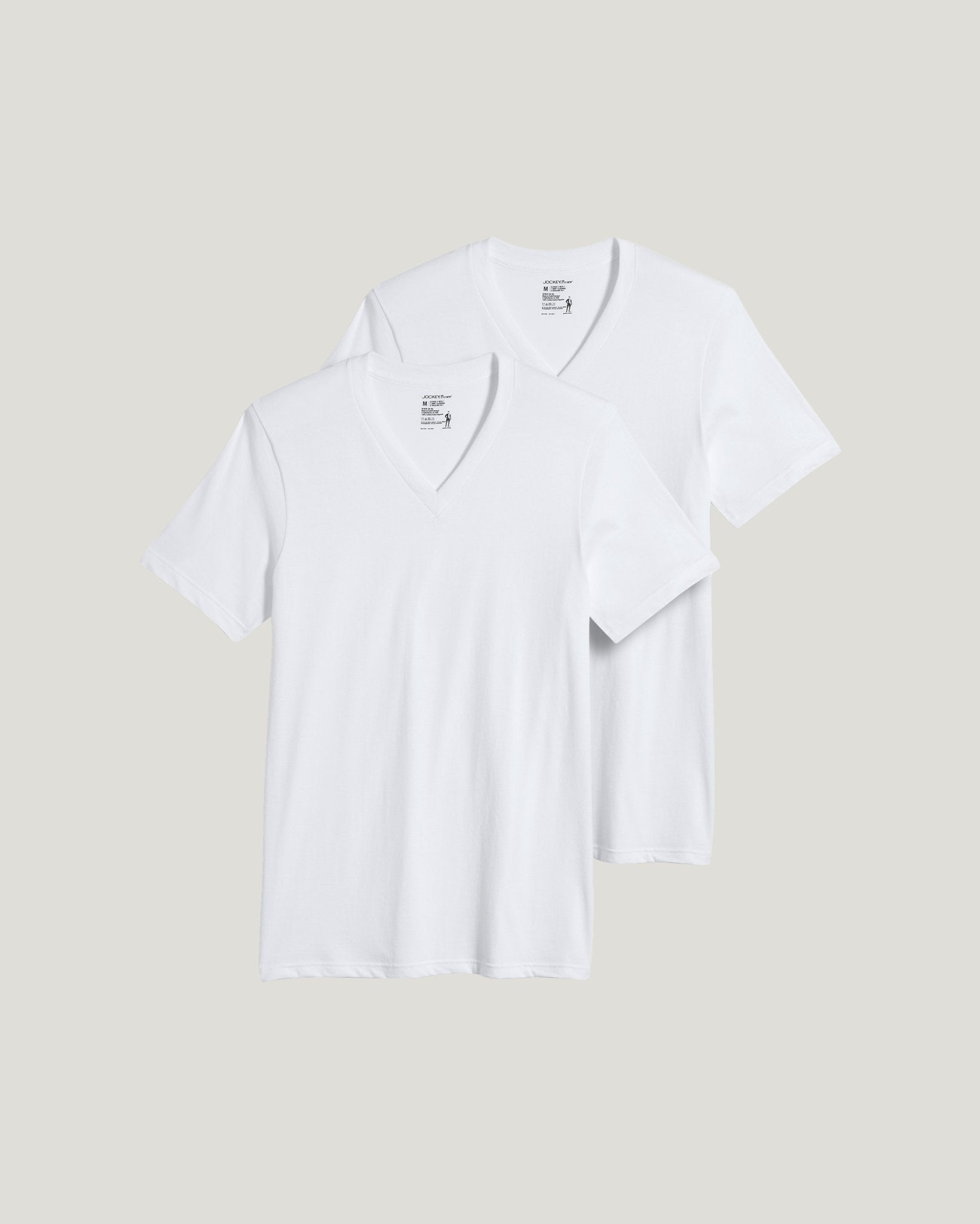 Jockey����Mens Classic V-Neck T-Shirt - Big Sizes - 2 Pack - 9986 -
