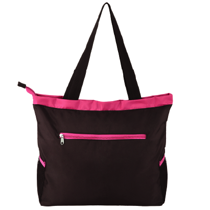 Abstract Swim Handbag - Faux Leather -