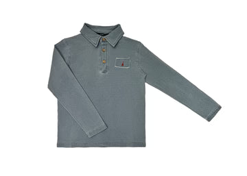 Jolie Enfants Denim Jersey Polo - B1112 - SS24 -