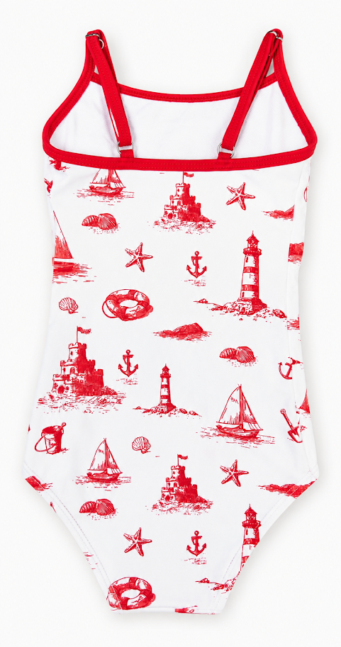 Landskid Toile De Jouy Bathing Suit -