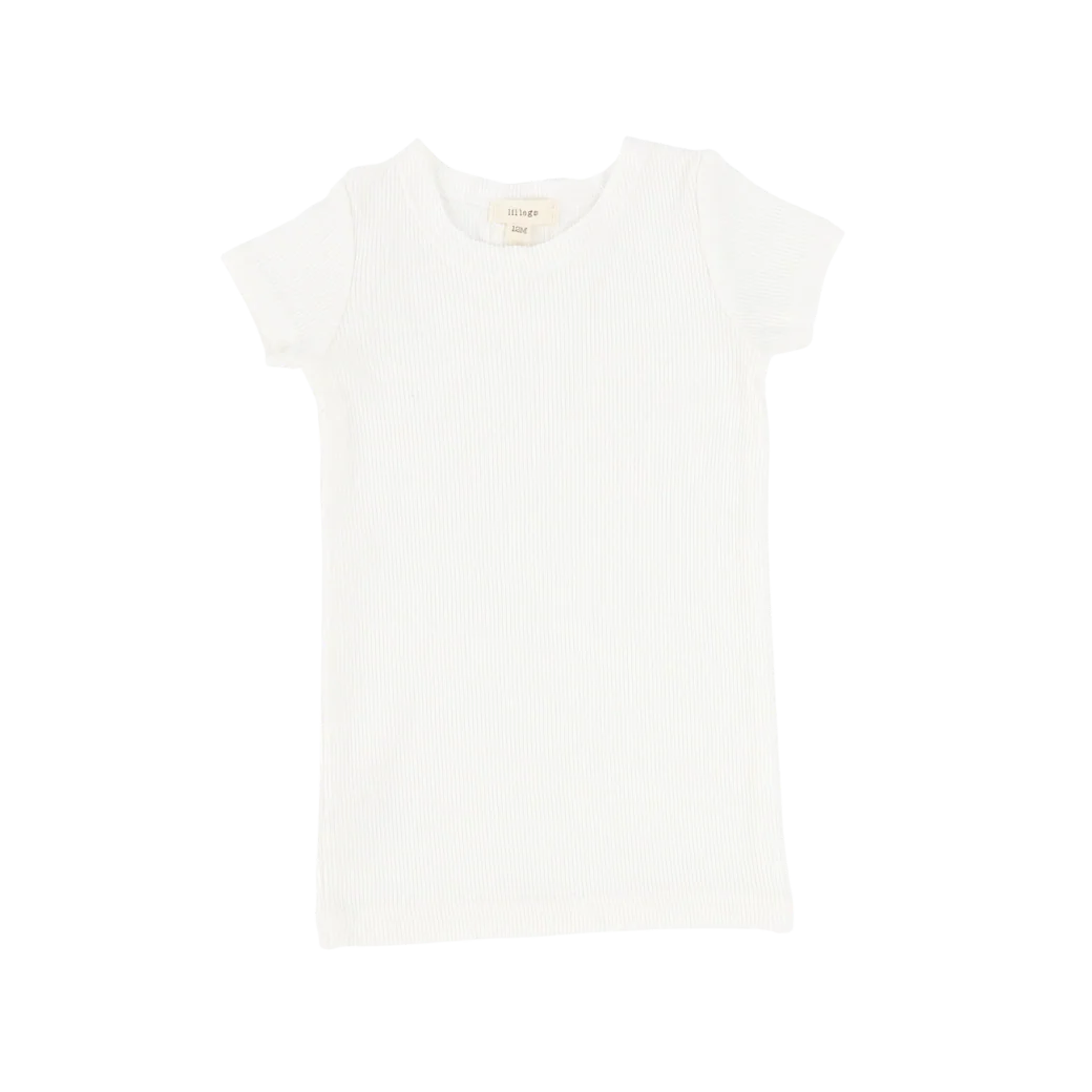 Lil Legs Ribbed Short Sleeve Tee -
