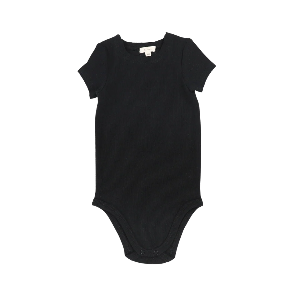 Lil Legs Ribbed Short Sleeve Onesie -