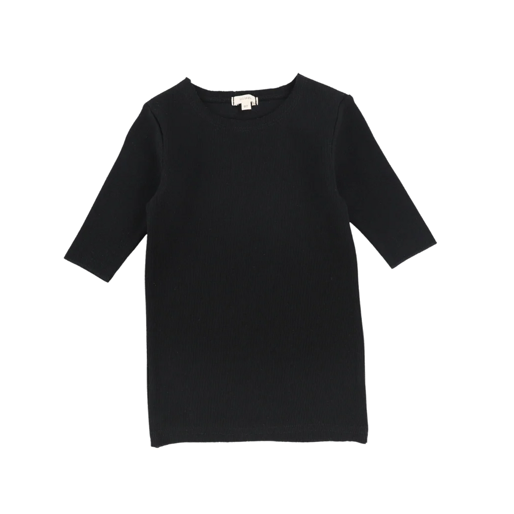 Lil Legs Ribbed 3/4 Sleeve Tee -