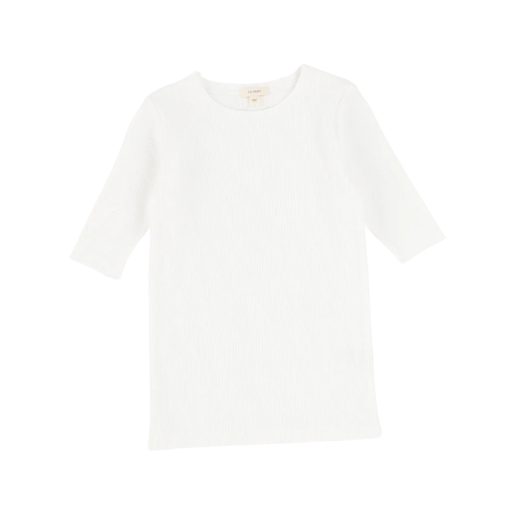 Lil Legs Ribbed 3/4 Sleeve Tee -