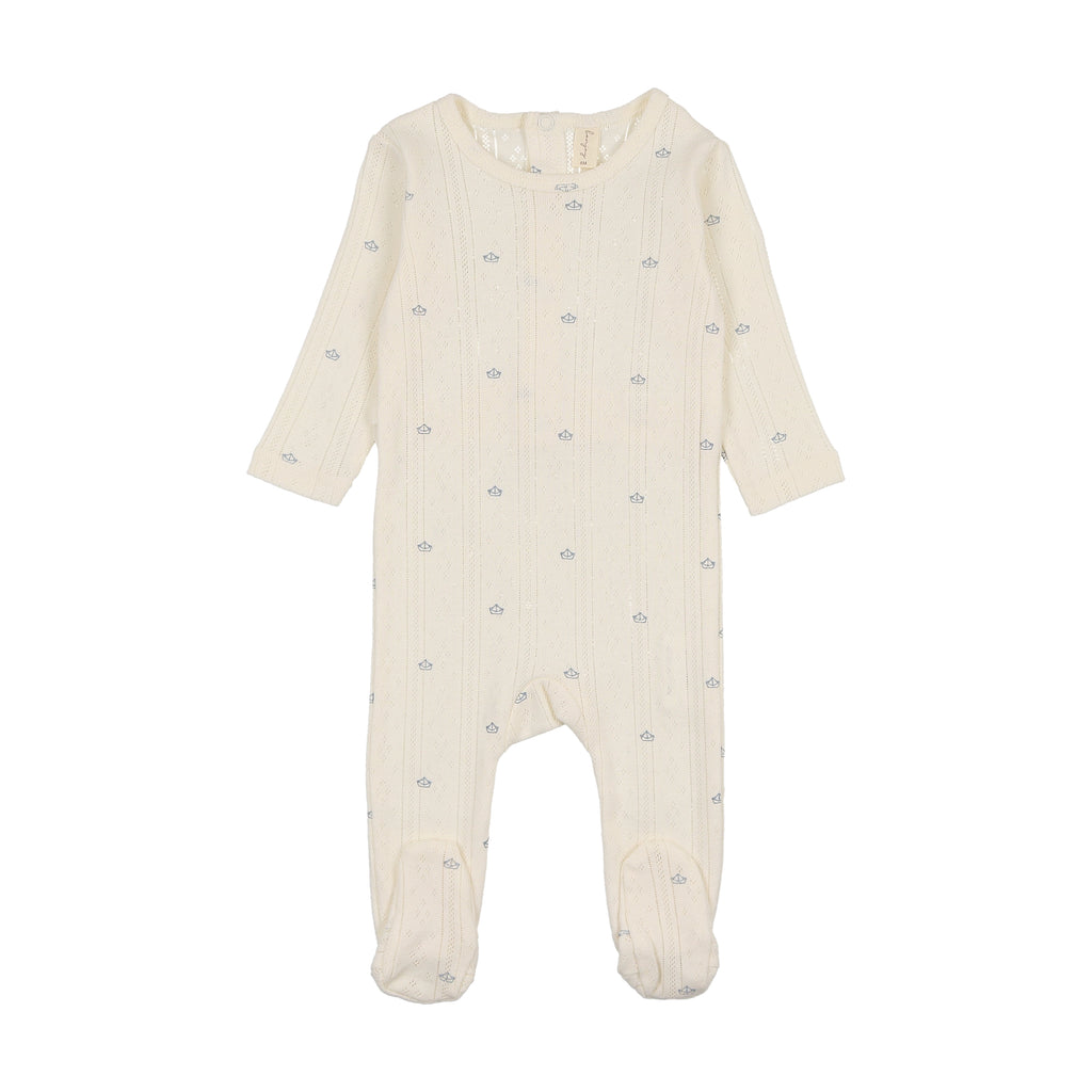 Bonjoy Printed Pointelle Footie 3-Piece Set - SS25 -