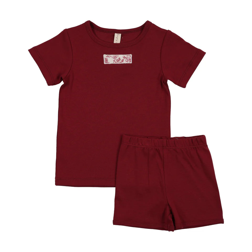 Bonjoy Abstract Vine Short Sleeve Set - SS26 -