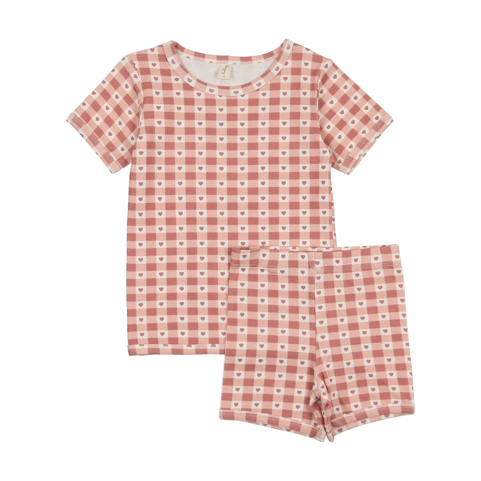 Bonjoy Checkered Charm Short Sleeve Set - SS26 -