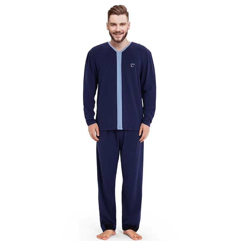 Casual Trends Knit Pajamas - V-Neck -