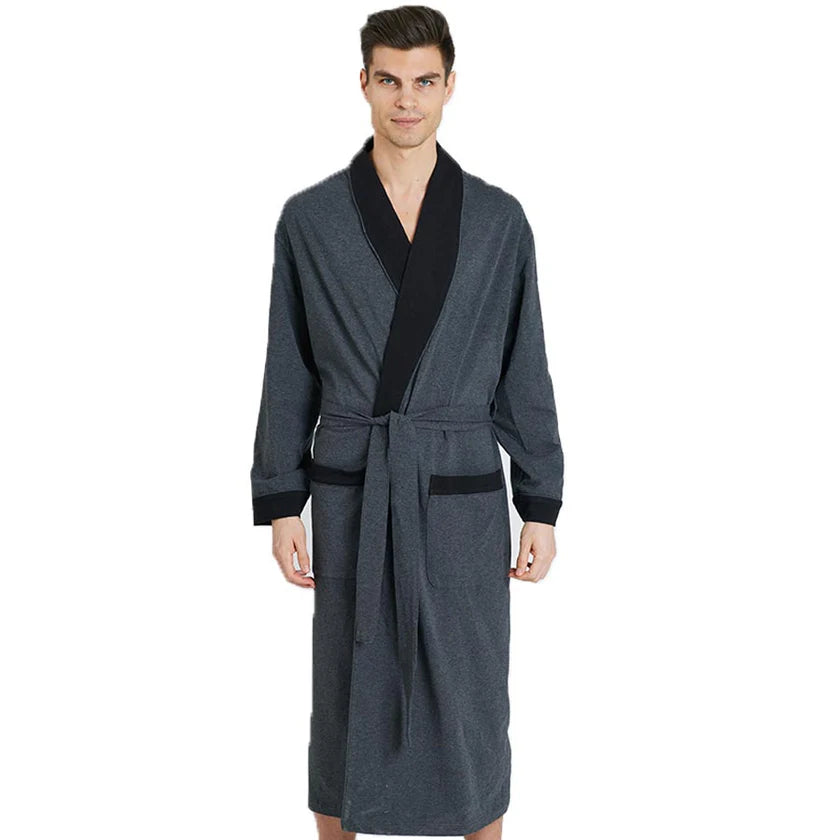 Casual Trends Mens Knit Wrap Robe -