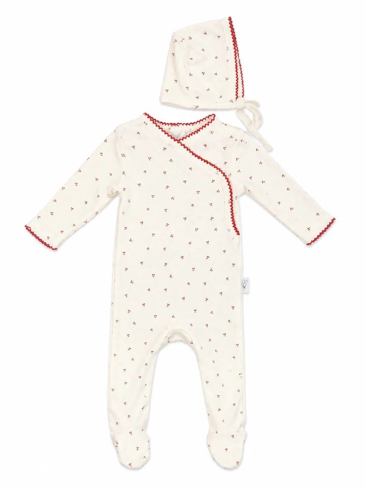 Bunny Love Girls Cherry Footie Set - FL2763-S - FW26 -