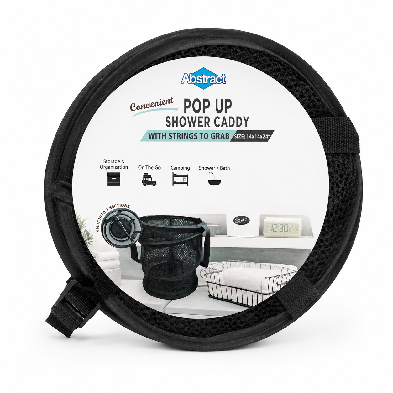 Abstract Pop Up Shower Caddy -