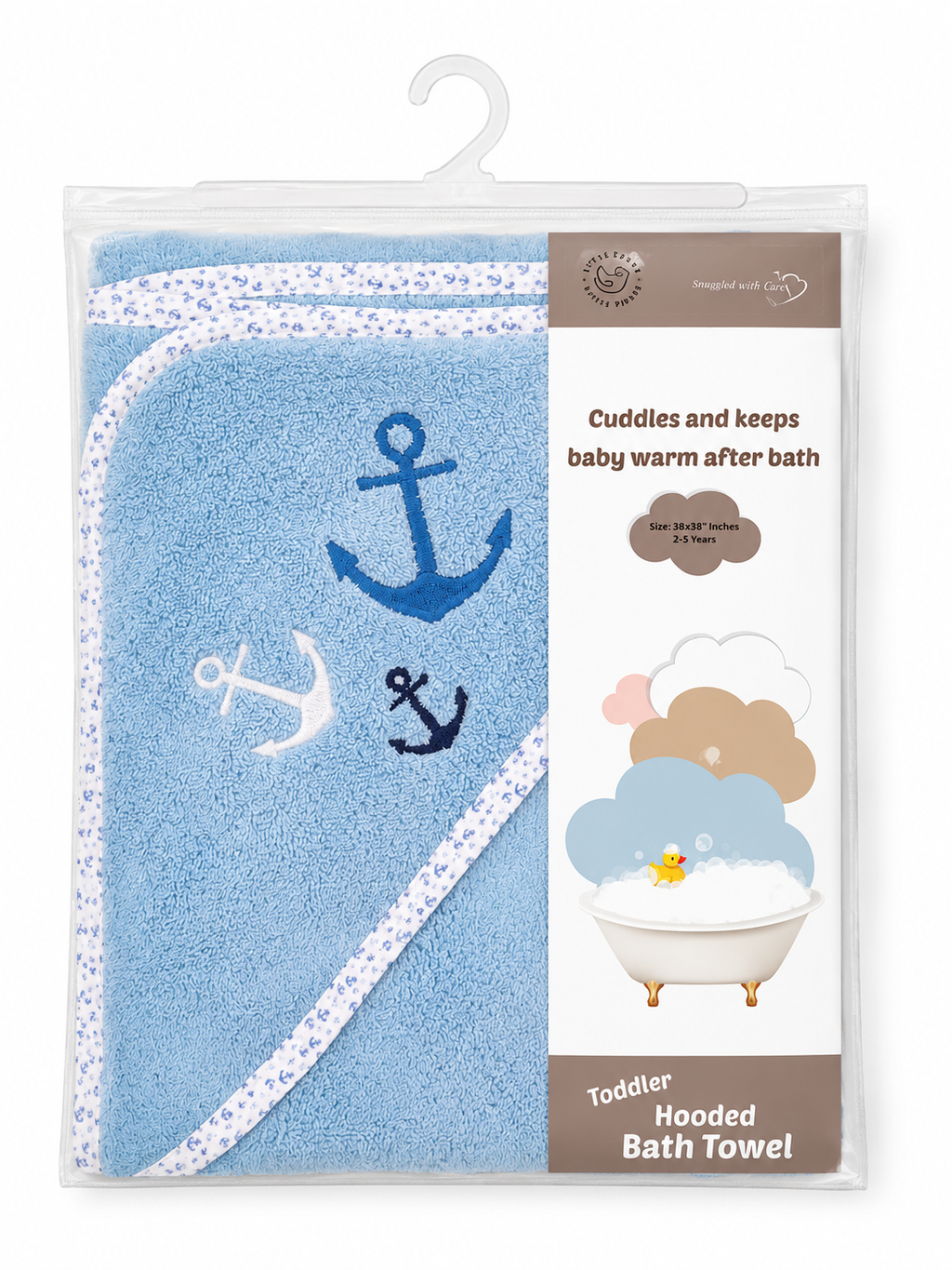 Abstract Toddler Hooded Towel - 38"x38" -
