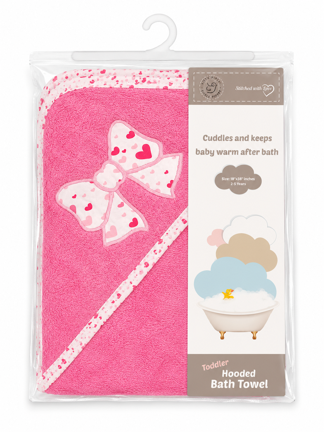 Abstract Toddler Hooded Towel - 38"x38" -